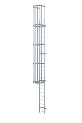 Steigleiter aus verzinktem Stahl für Steighöhe bis max. 5,60 m, nach DIN 18799-1